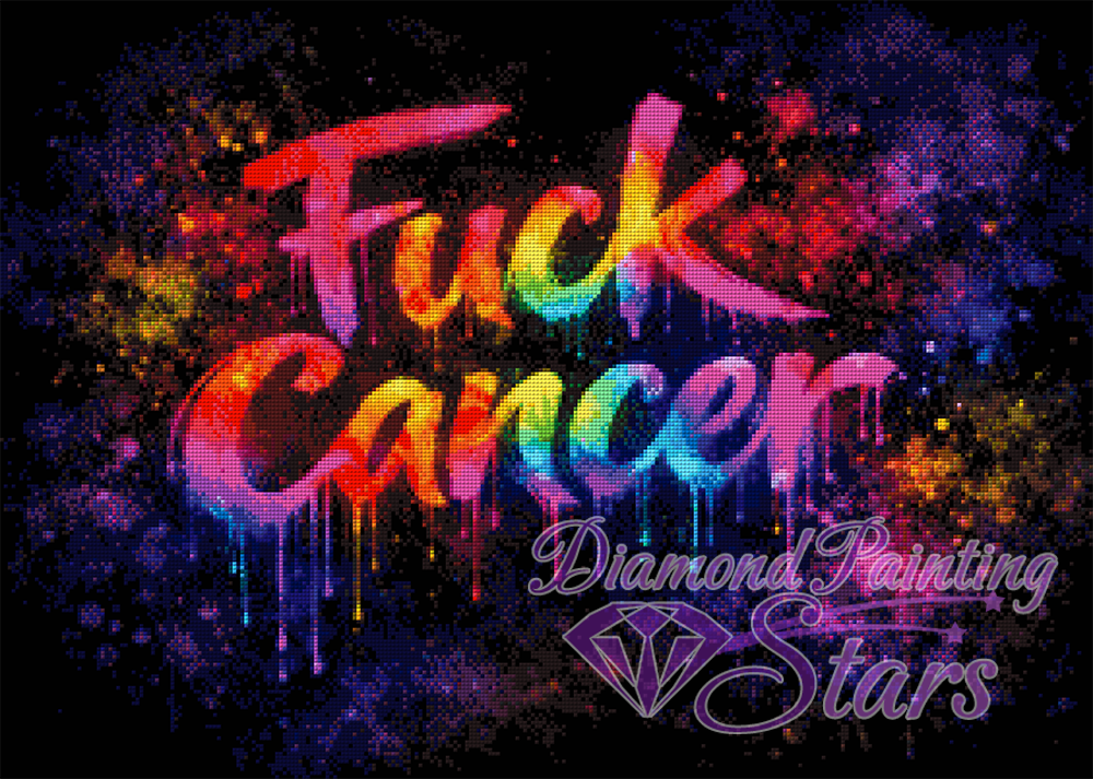 Colorful Splash - Fuck Cancer by Kreativkoeter MrClay